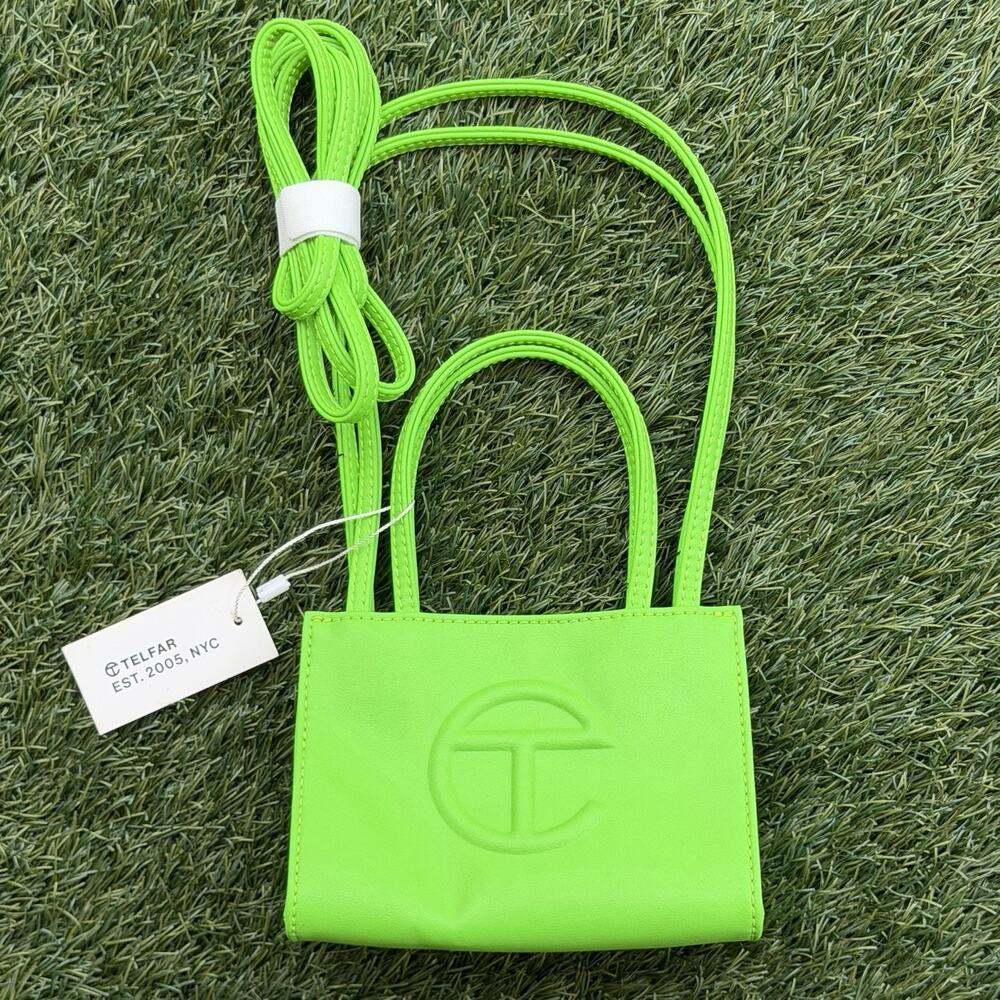 Telfar Small Shopping Bag Highlighter Green Crossbody Unisex NWT